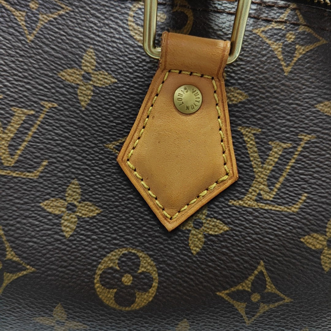 SPEEDY 25 Monogram Coated Canvas Brown