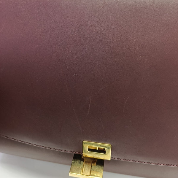 TRAPEZE Medium Calfskin Red