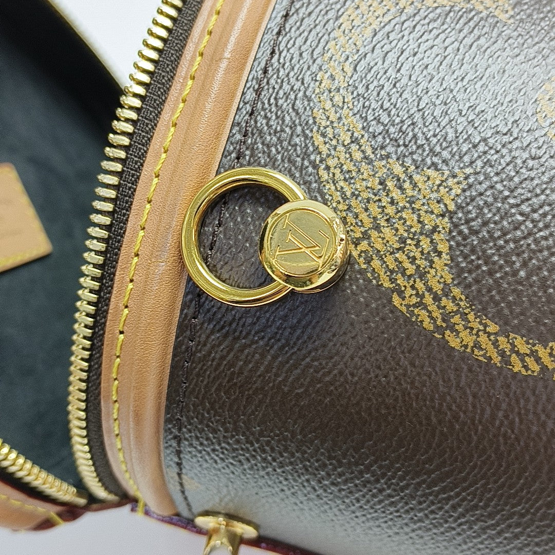 CANNES Monogram Coated Canvas Brown