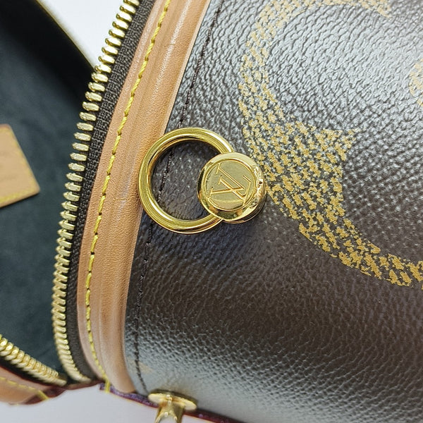 CANNES Monogram Coated Canvas Brown