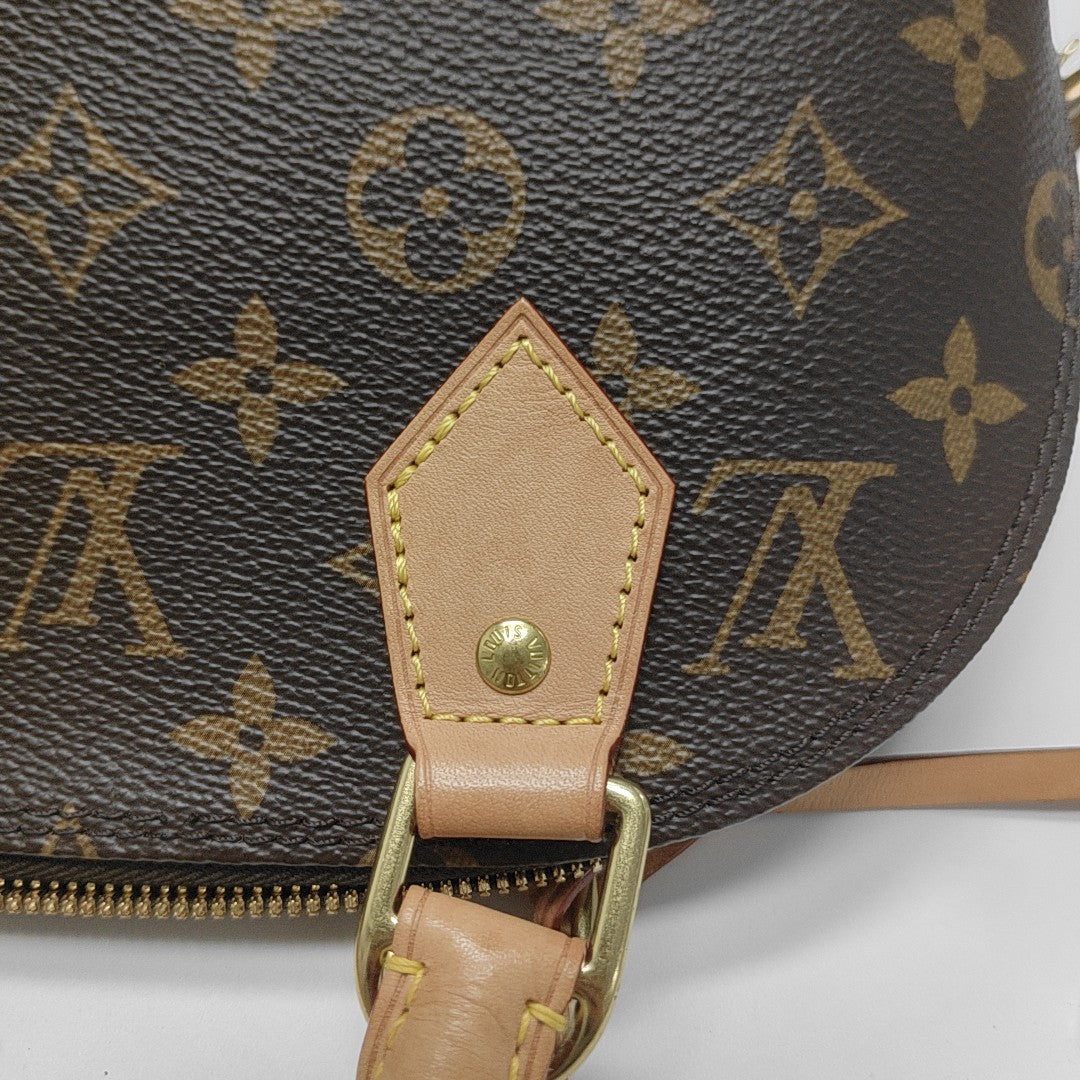 ALMA BB Monogram Coated Canvas Brown