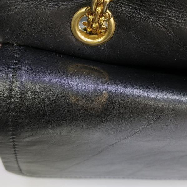 2.55 Maxi Quilted Calfskin Black