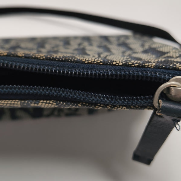 Oblique Canvas Top Handle Bag Black