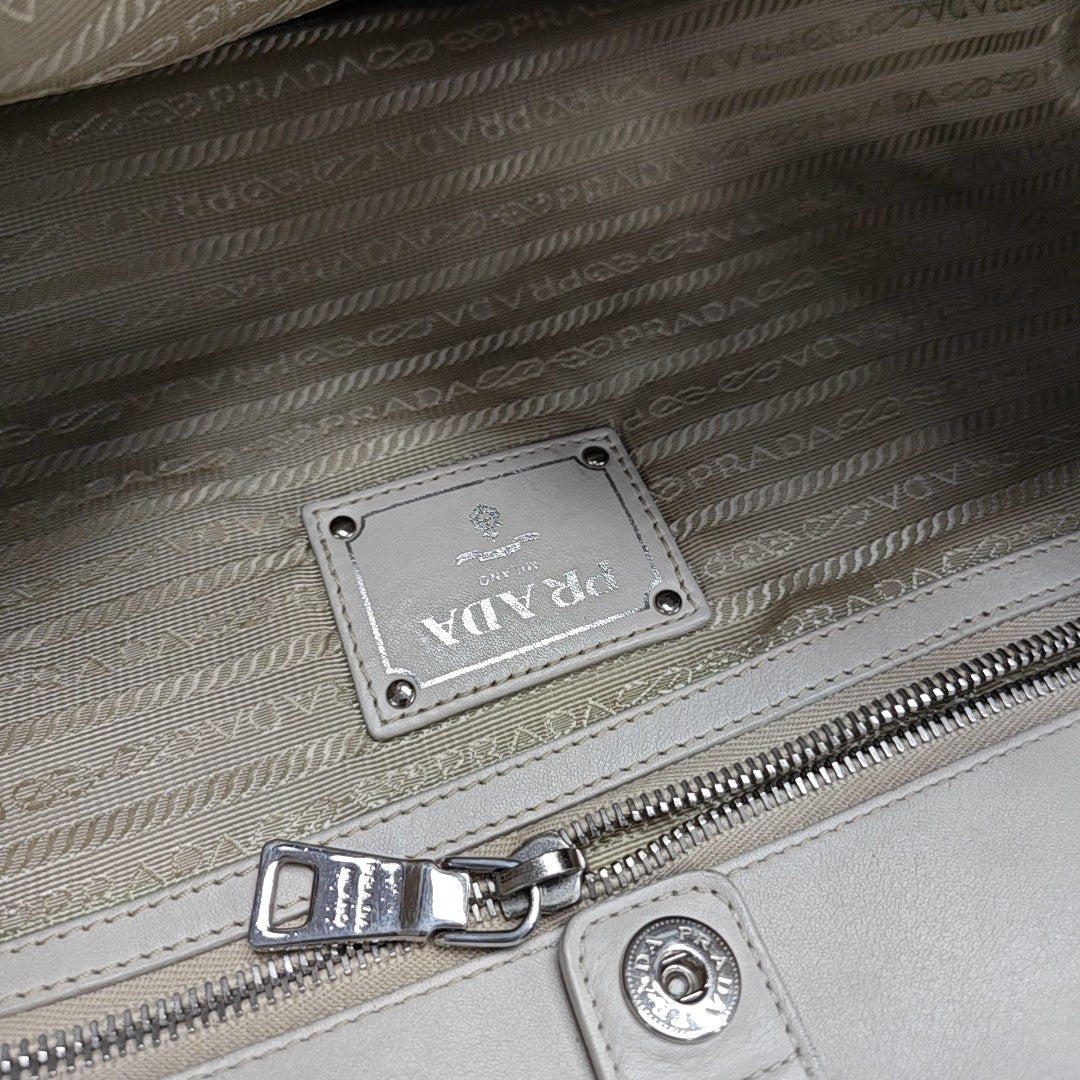 Calfskin Tote Bag Gray