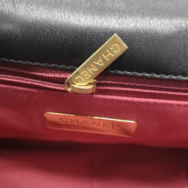 CHANEL 19 Small Quilted Lambskin Black
