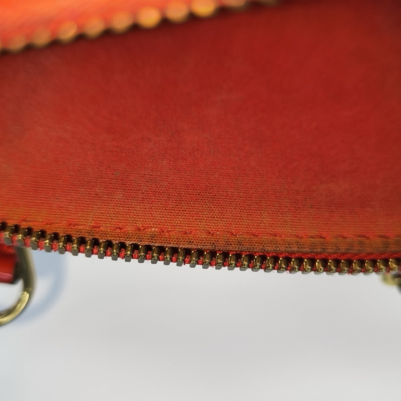 ALMA BB Monogram Patent Leather Red