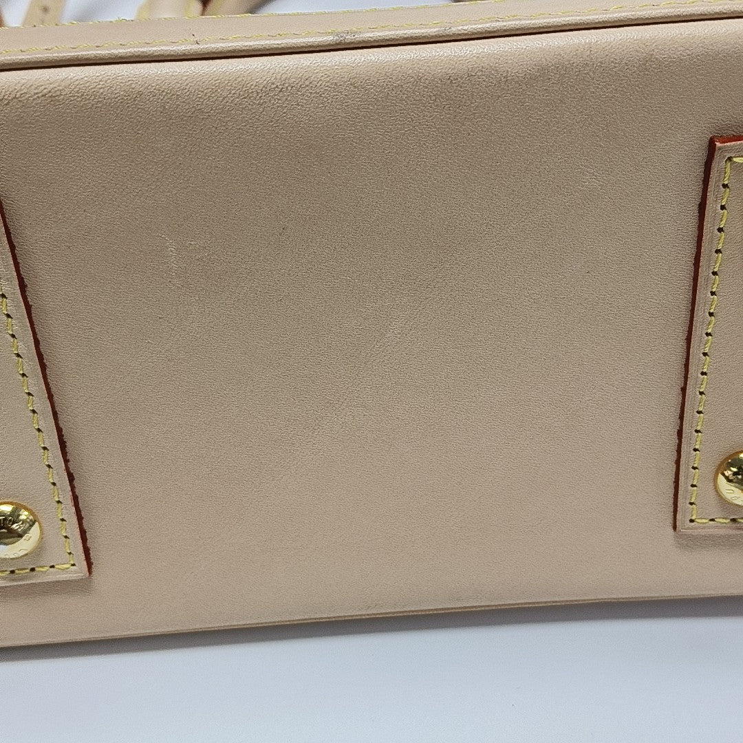 ALMA BB Monogram Coated Canvas Brown