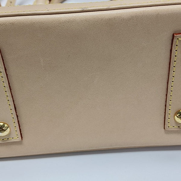 ALMA BB Monogram Coated Canvas Brown