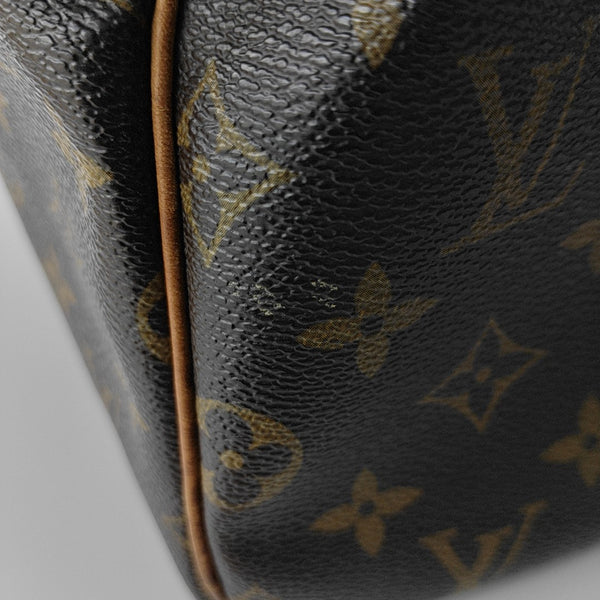 SPEEDY 30 Monogram Coated Canvas Brown
