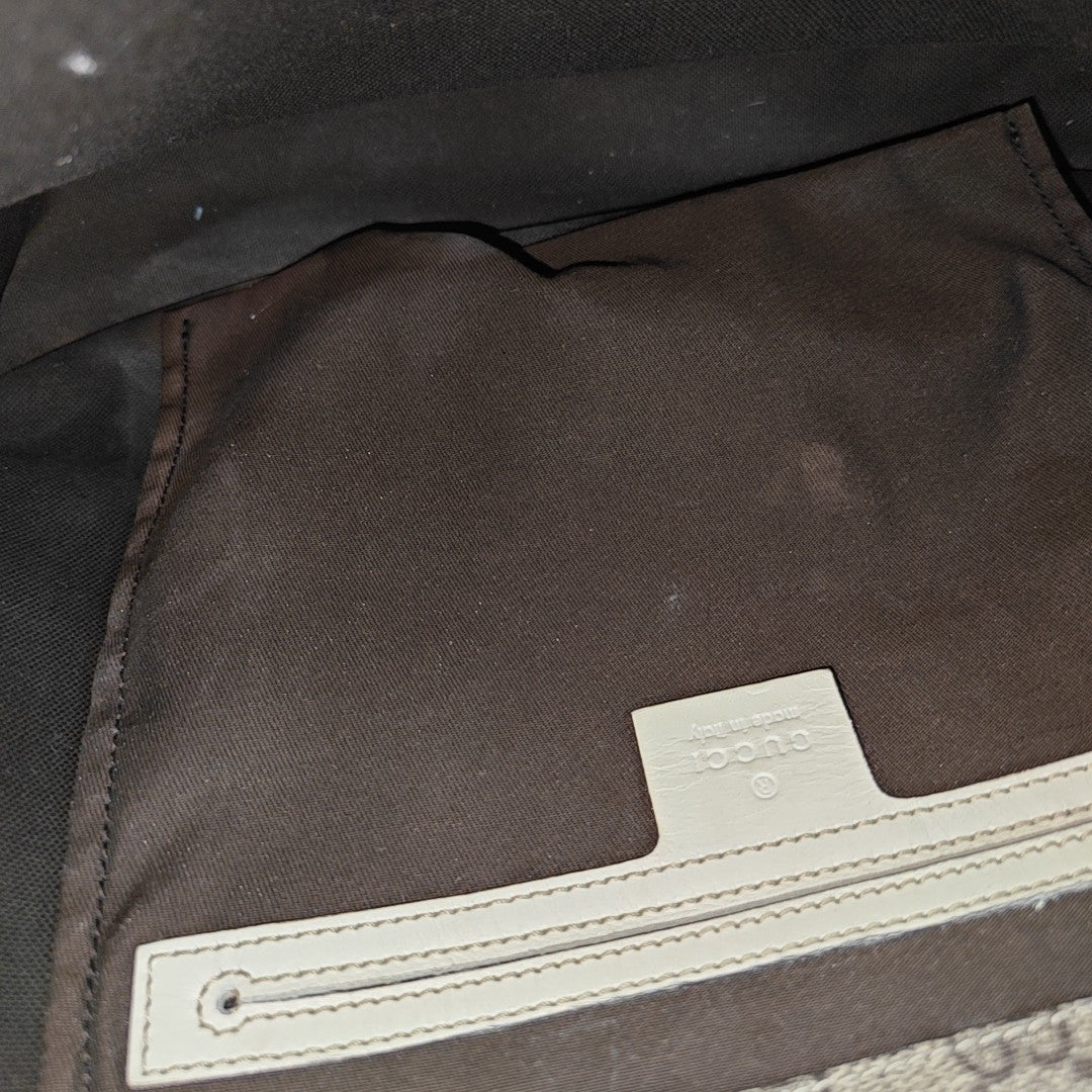 GG Supreme Monogram Coated Canvas Beige