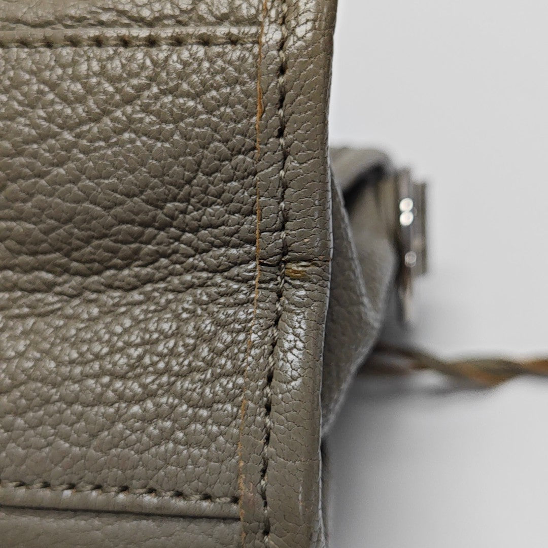 Classic Metallic Edge City Mini Lambskin Gray