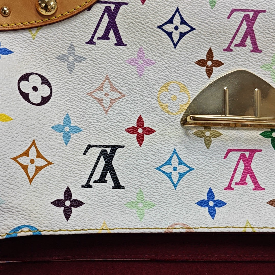 LV × TM BEVERLY MM Monogram Coated Canvas White