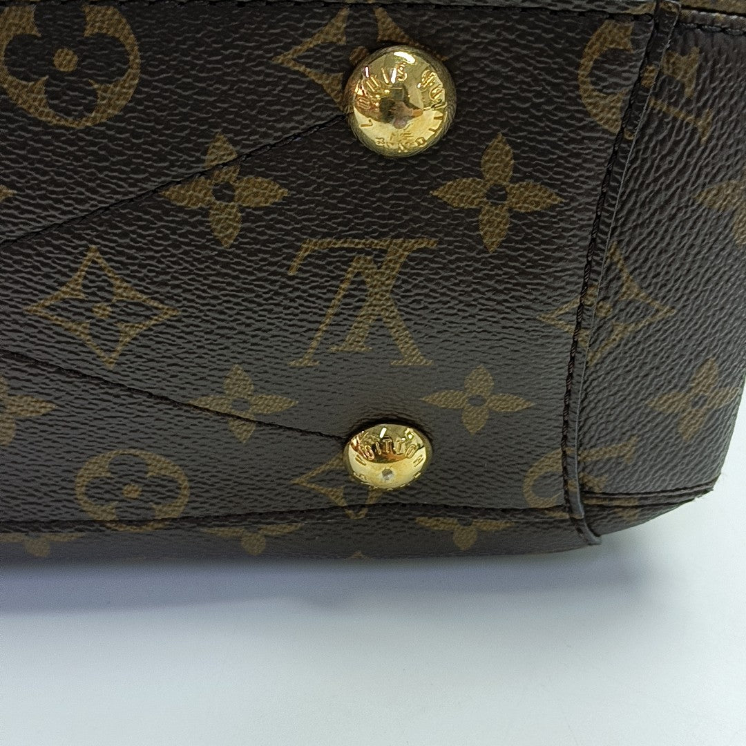 MONTAIGNE BB Monogram Coated Canvas Brown