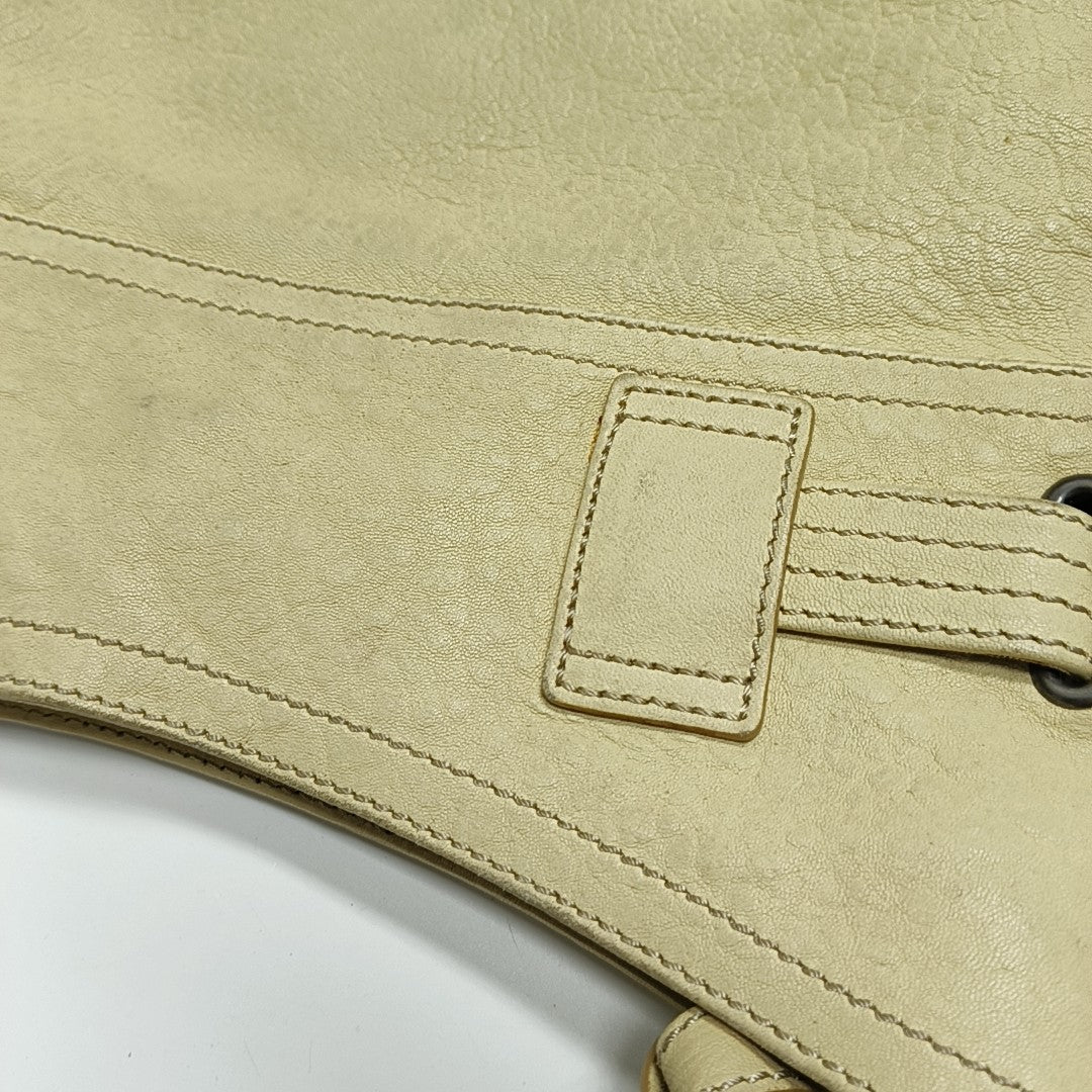 Calfskin Shoulder Bag Beige