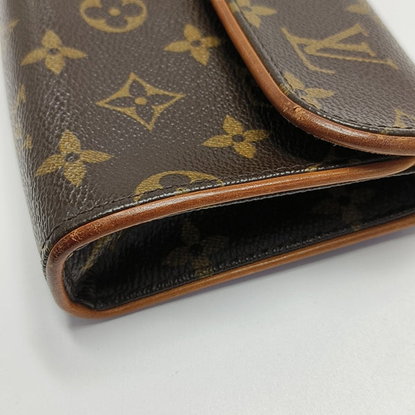 FLORENTINE Monogram Coated Canvas Brown