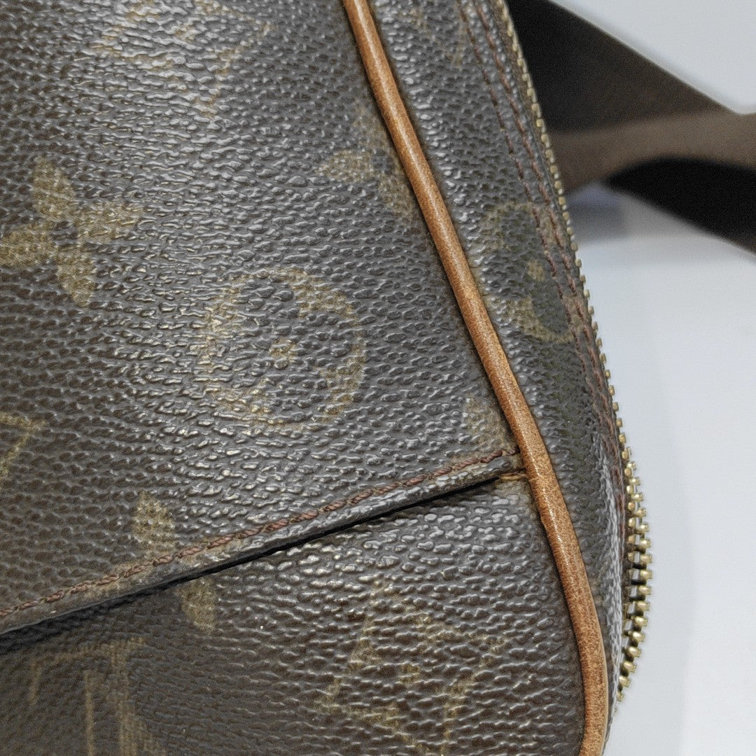 GANGE Monogram Coated Canvas Brown
