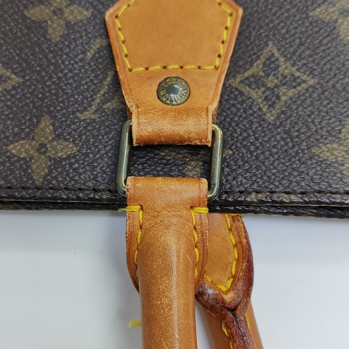 SAC PLAT GM Monogram Coated Canvas Brown