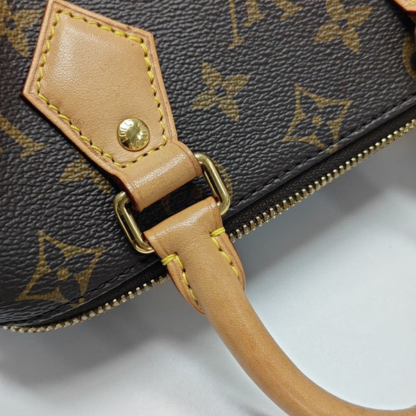 SPEEDY 20 Monogram Coated Canvas Brown