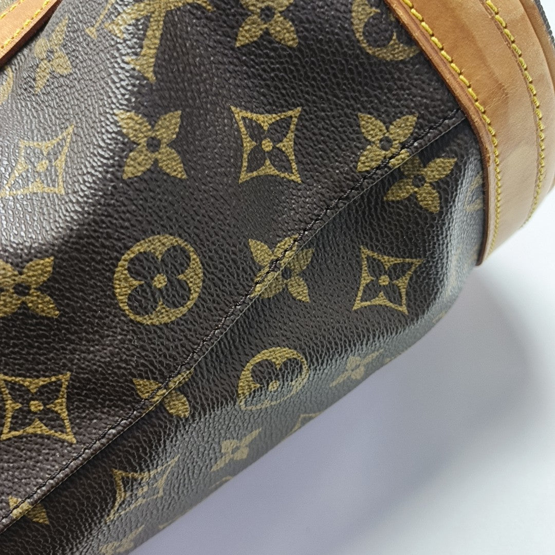 BUCKET GM Monogram Coated Canvas Brown