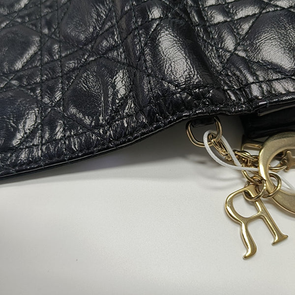 Lady Dior Small Cannage Lambskin Black