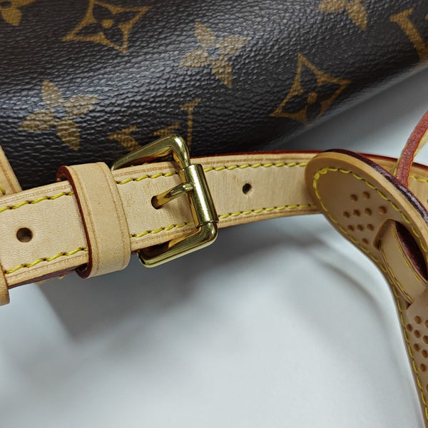 SOLOGNE PM Monogram Coated Canvas Brown