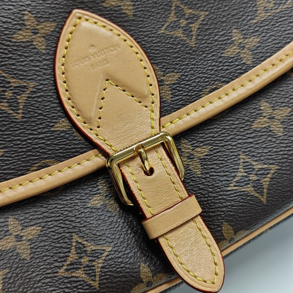 DIANE Monogram Coated Canvas Brown