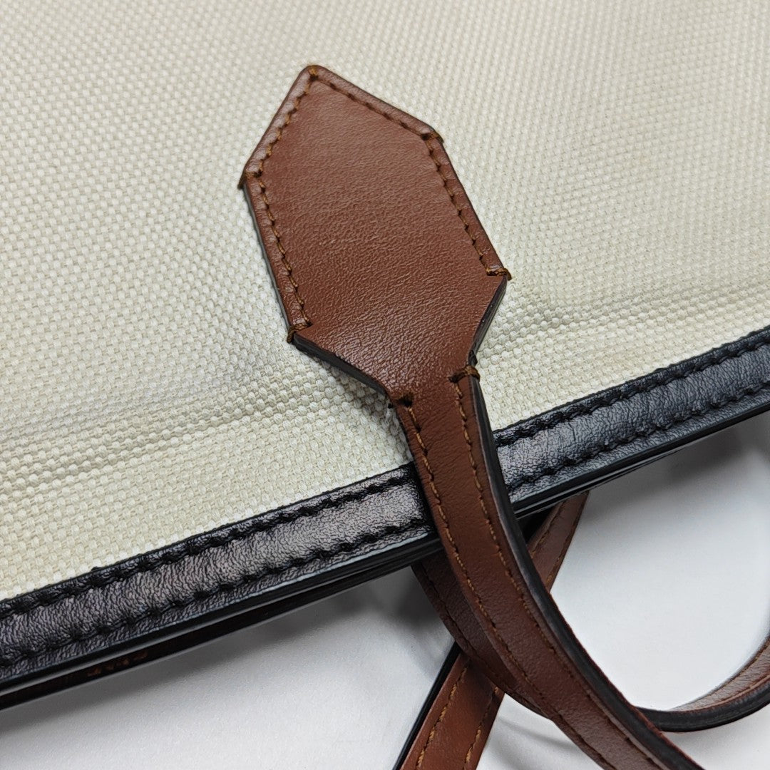 Canvas Shoulder Bag White