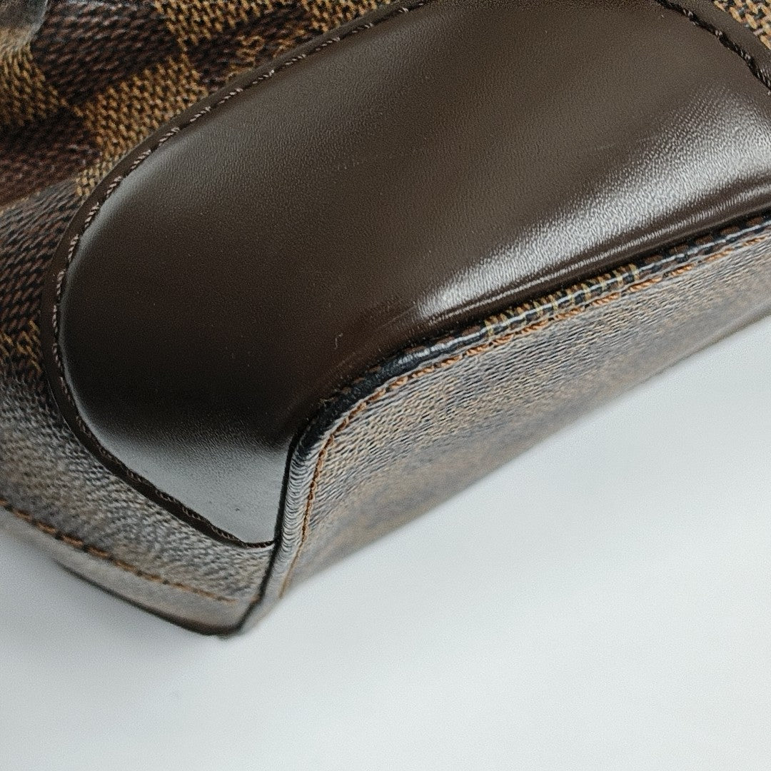 HAMPSTEAD MM Damier Ebene Coated Canvas Brown