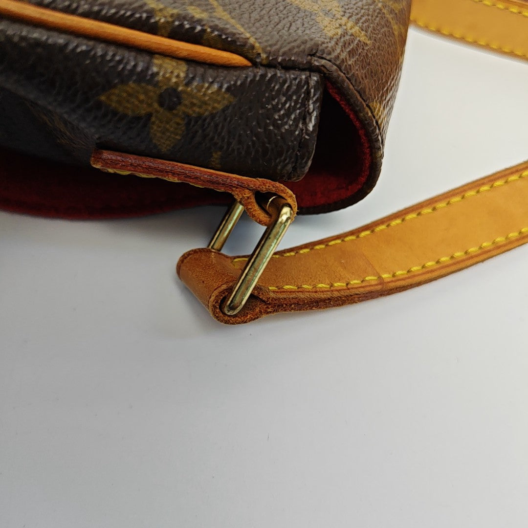 TAMBOURINE Monogram Coated Canvas Brown
