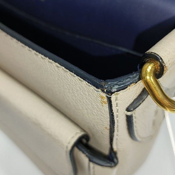 Square Stone Calfskin Beige