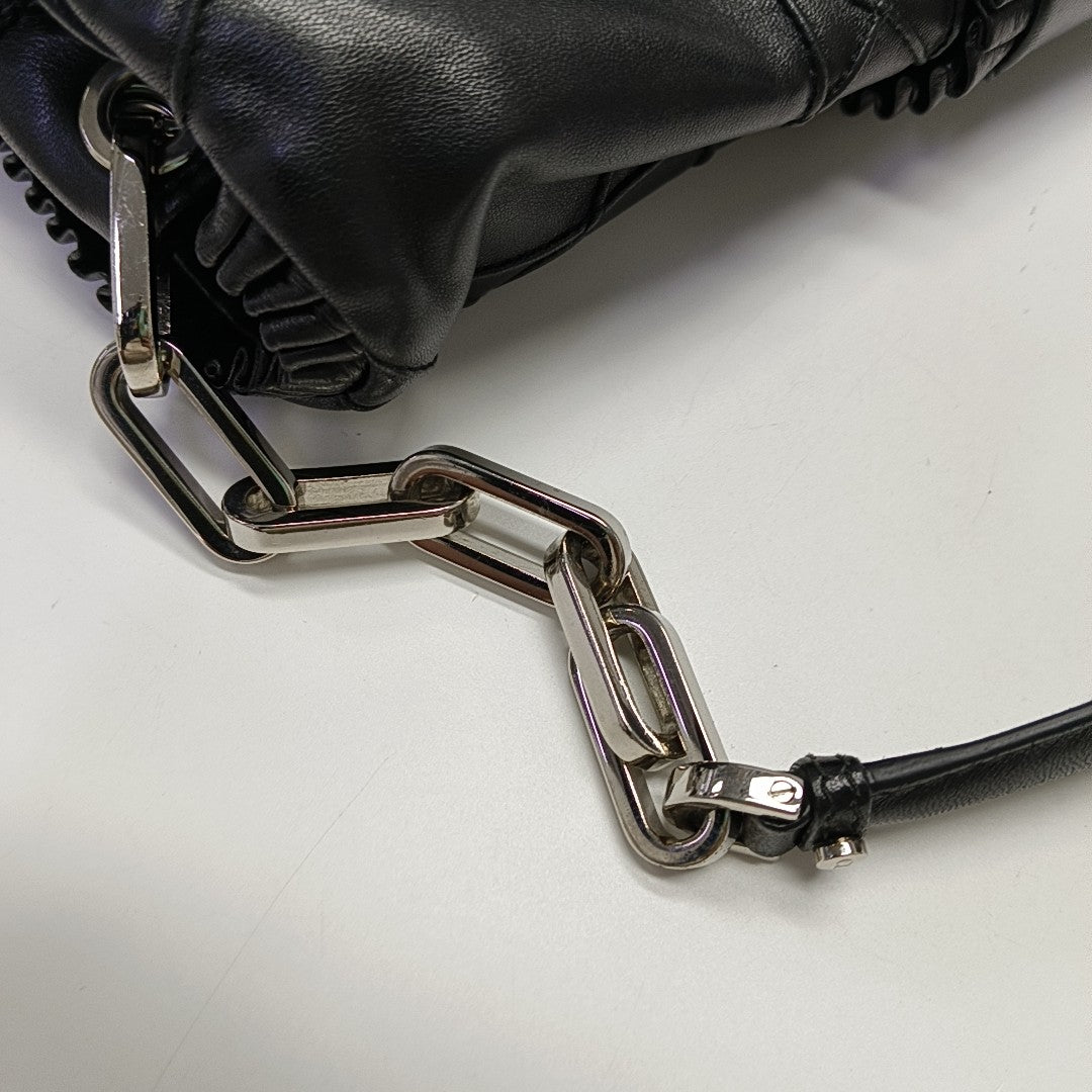 New Lock Cannage Calfskin Black
