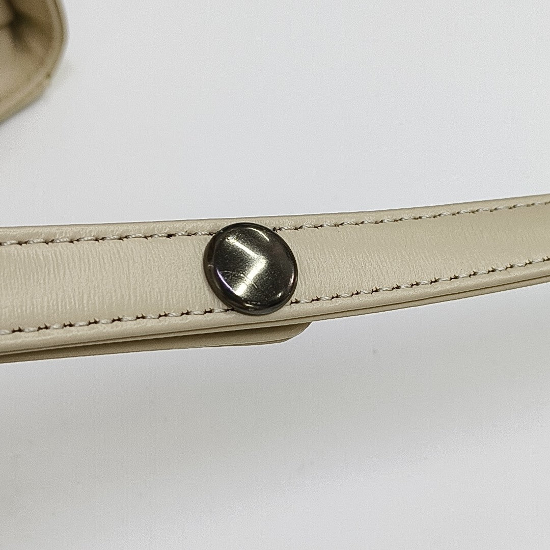 Calfskin Shoulder Bag Beige