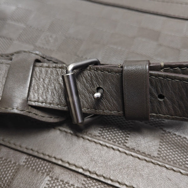 TADAO PM Damier Ebene Calfskin Brown