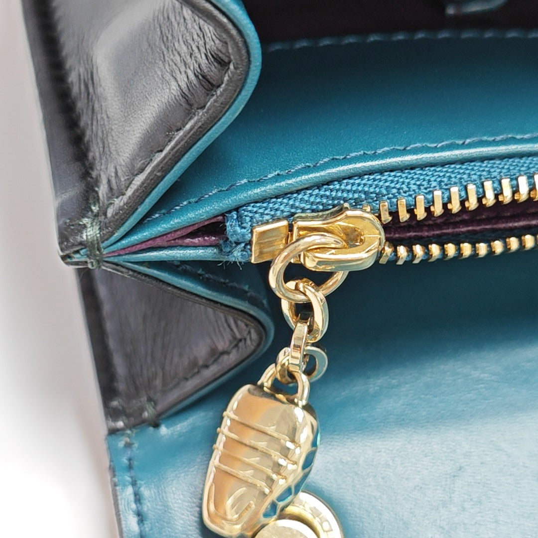 SERPENTI FOREVER Medium Calfskin Blue