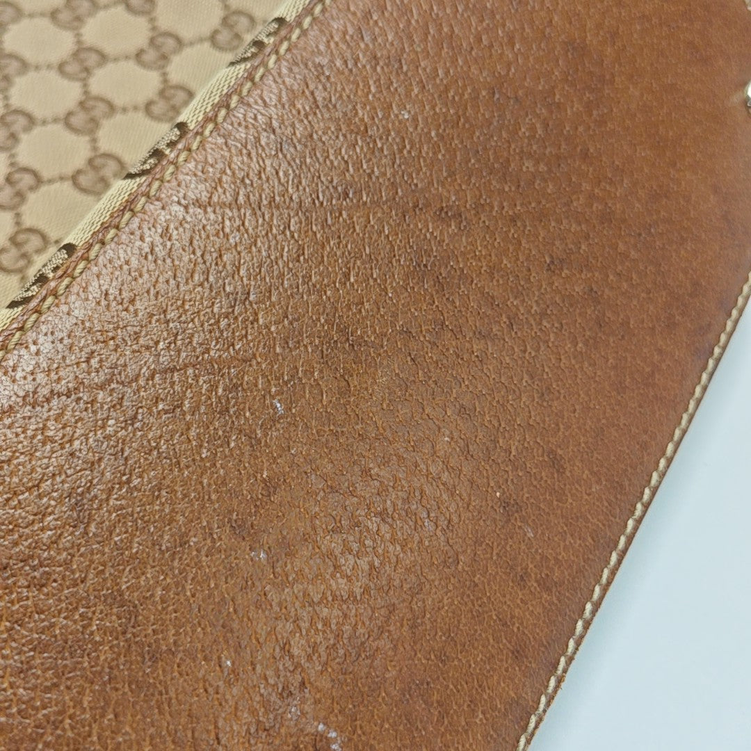 Monogram Canvas Top Handle Bag Brown