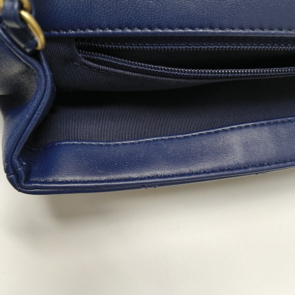 IN THE LOOP Quilted Lambskin Blue