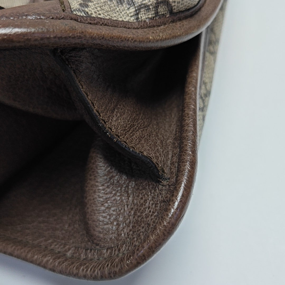 Neo Vintage Large Monogram Coated Canvas Brown