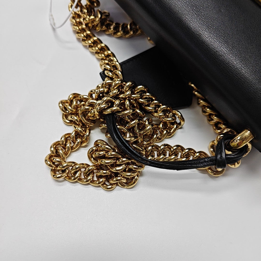Padlock Small Calfskin Black