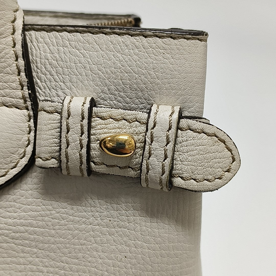 The Banner Small Calfskin Beige