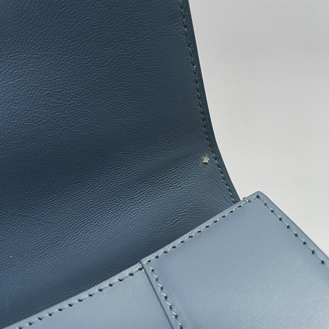 Hourglass S Calfskin Blue