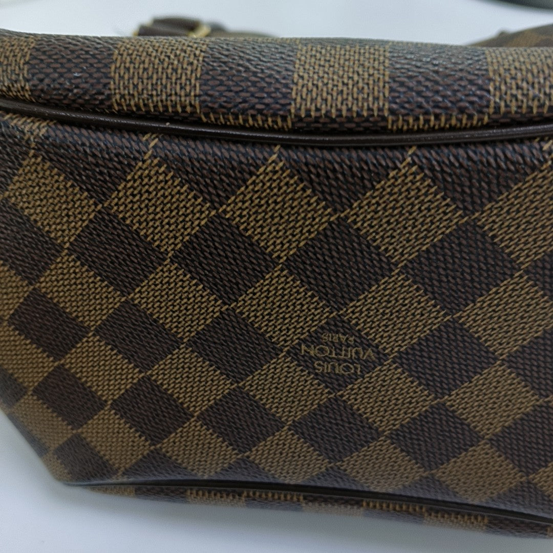BELEM PM Damier Ebene Coated Canvas Brown