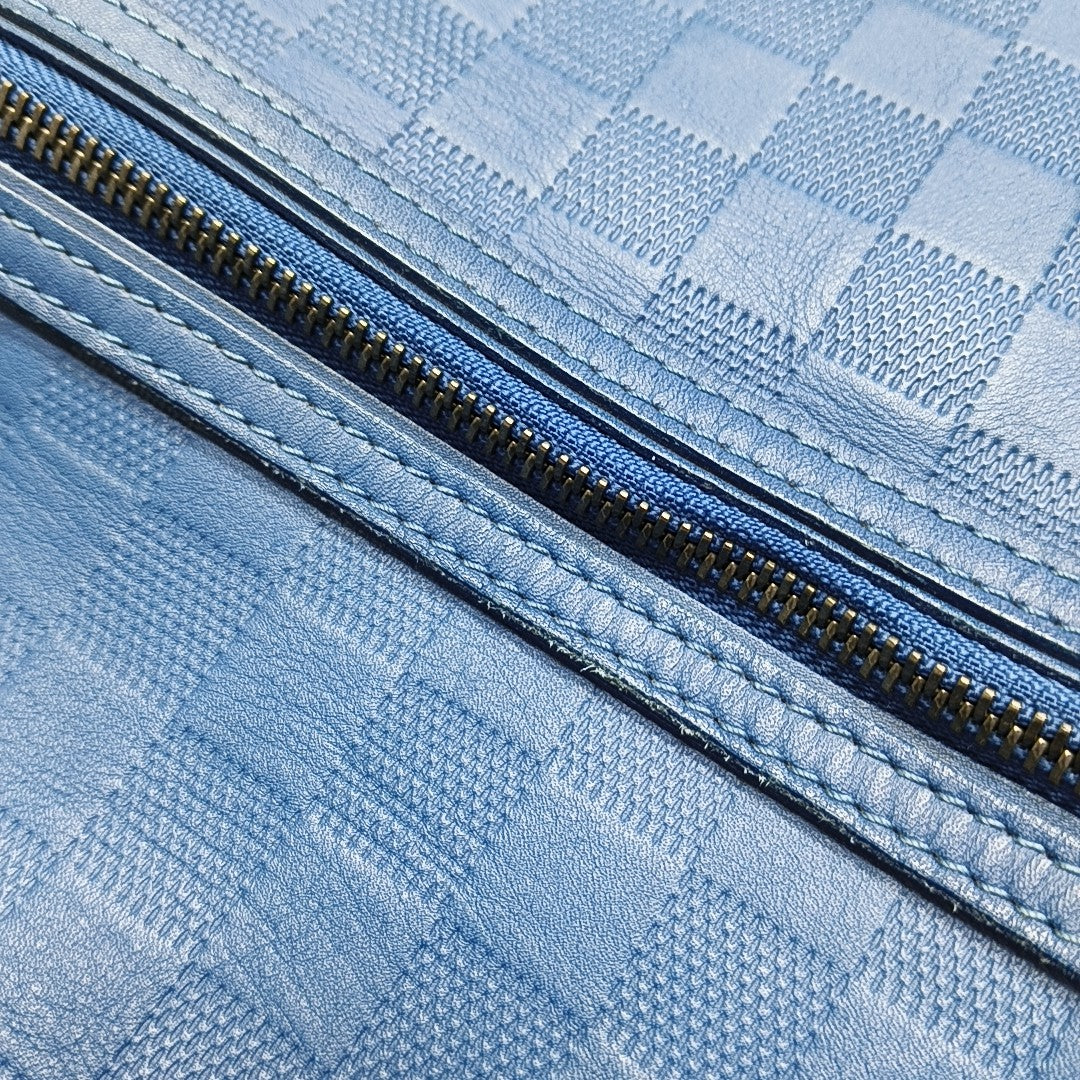 MICHAEL Damier Calfskin Blue