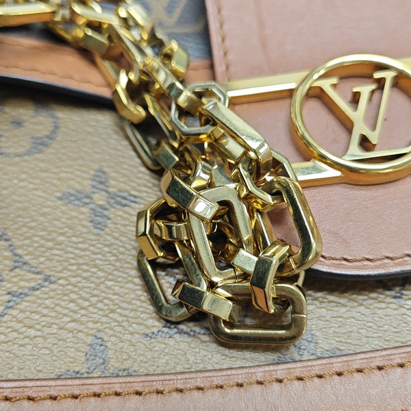 DAUPHINE MM Monogram Coated Canvas Brown