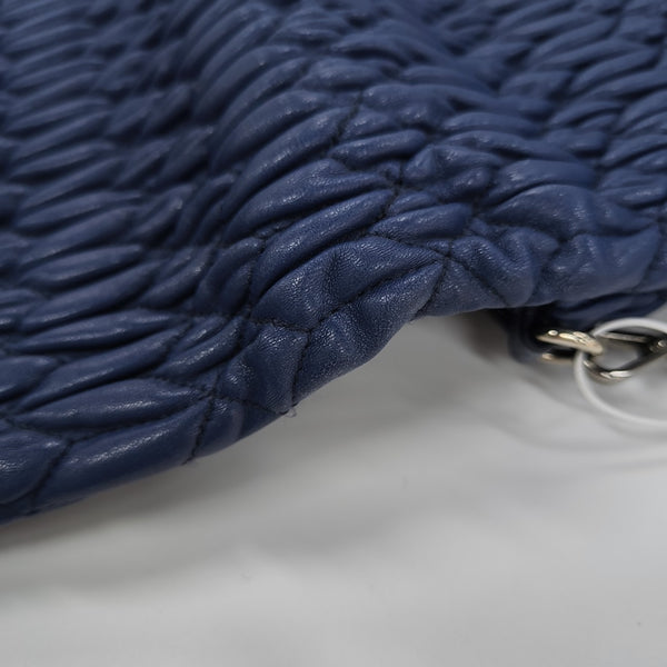 Crystal Quilted Lambskin Blue