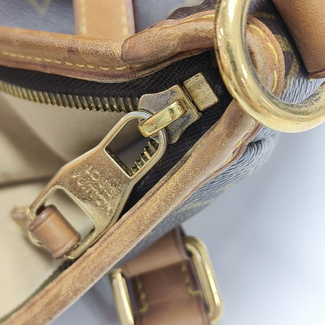 ESTRELA MM Monogram Coated Canvas Brown