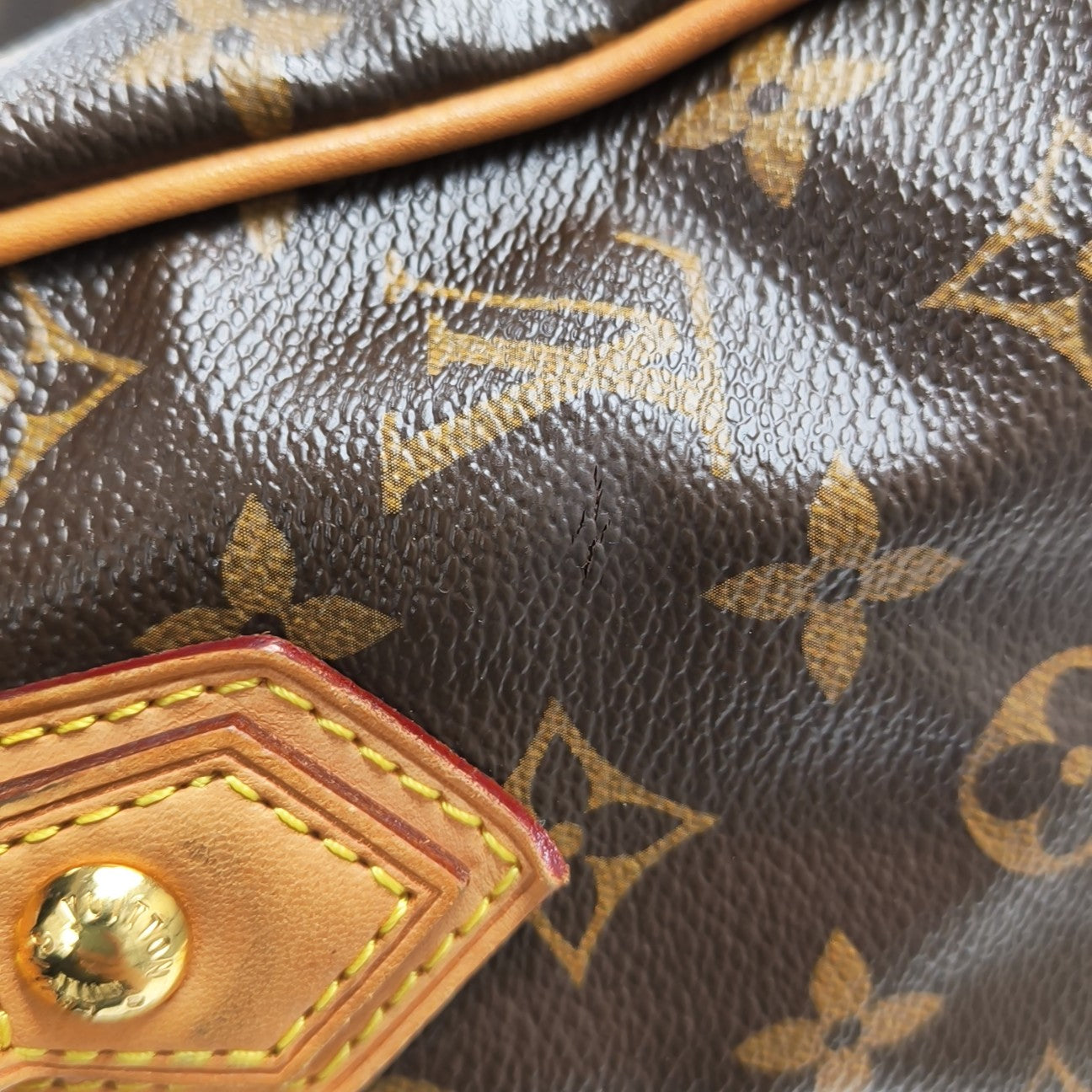 RETIRO GM Monogram Coated Canvas Brown