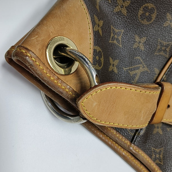 GALLIERA GM Monogram Coated Canvas Brown