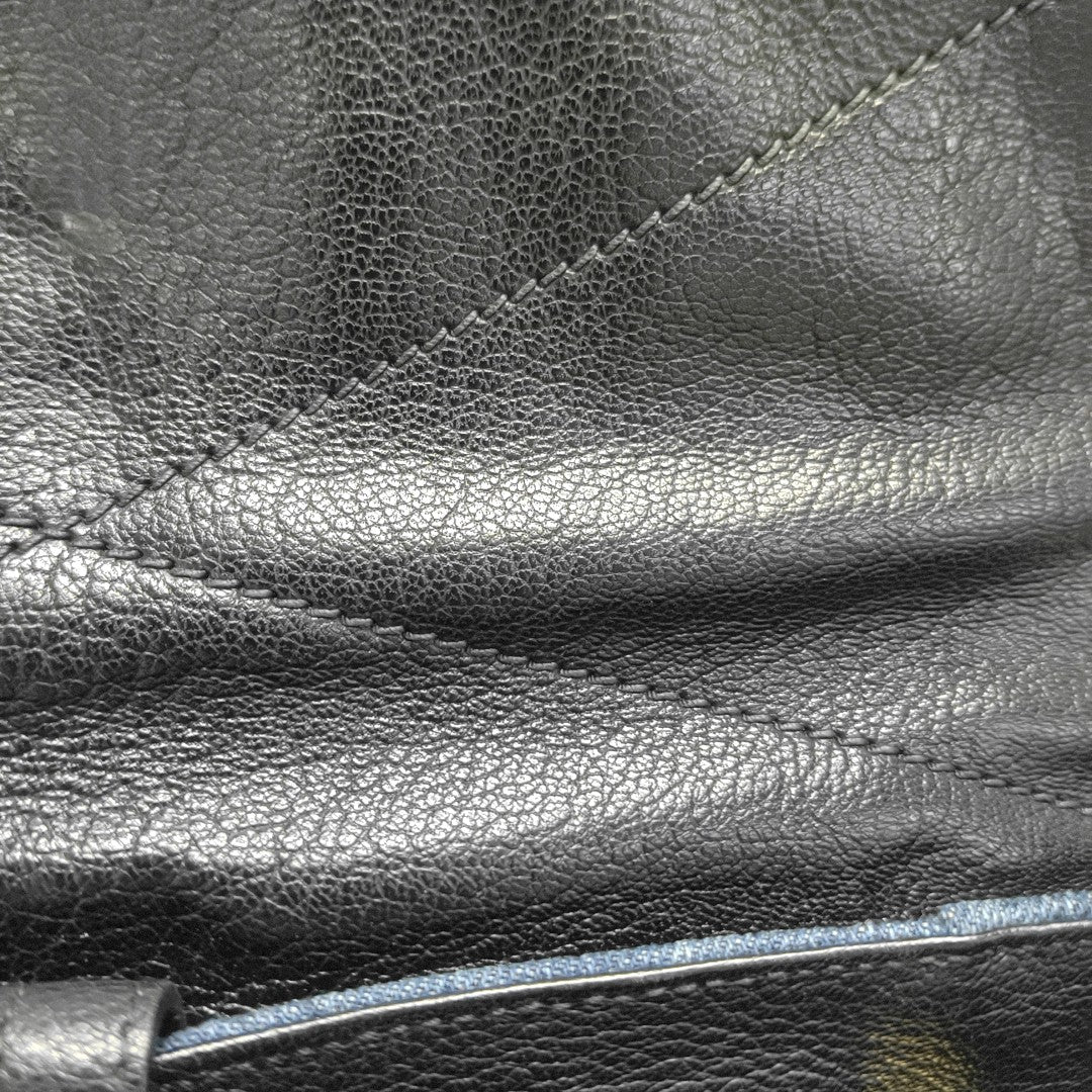 Quilted Denim Shoulder Bag Blue