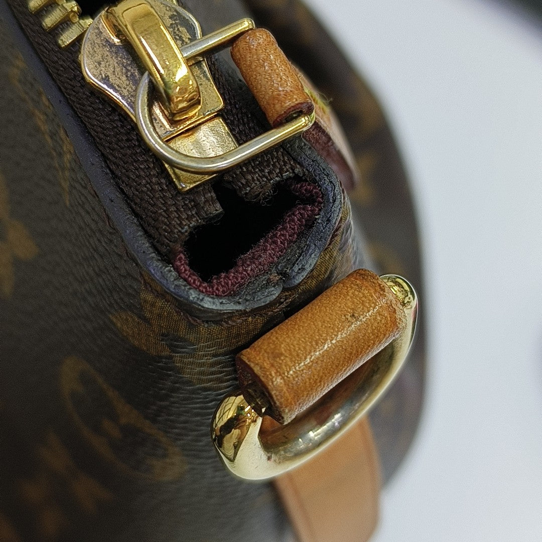 TURENNE PM Monogram Coated Canvas Brown