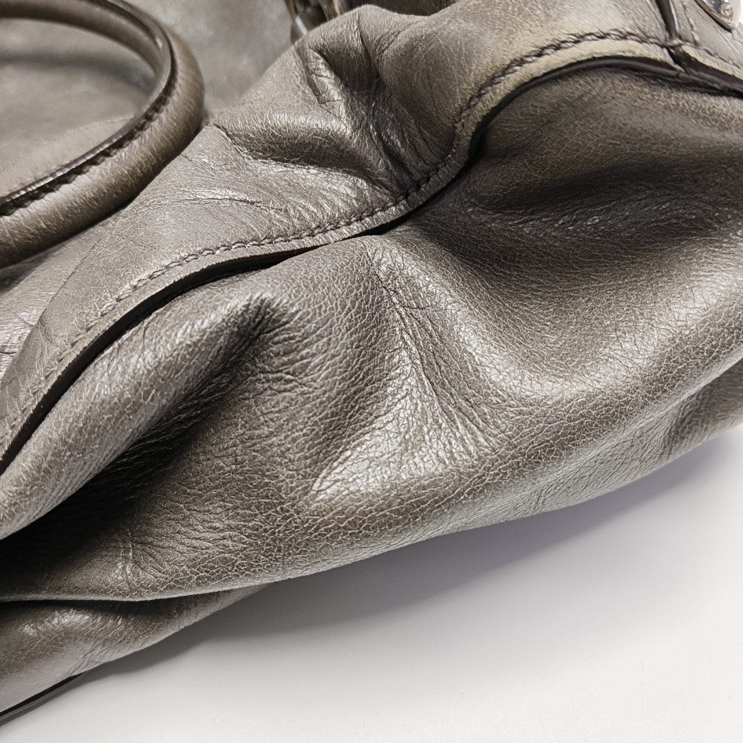 Shoulder Strap Calfskin Gray